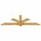 Ekena Millwork Redmond Rough Sawn Timber Gable Bracket, Western Red Cedar, 108"W x 27"H x 6"D x 6"F, 6/12 Pitch GBW108X27X0606RED00RWR - alternate 1